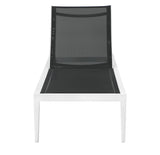 Nizuc Adjustable Sun Chaise Lounge Chair - Contemporary Outdoor Patio Aluminum Frame for Relaxation