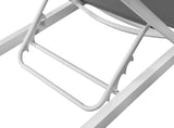 Nizuc Adjustable Sun Chaise Lounge Chair - Contemporary Outdoor Patio Aluminum Frame for Relaxation