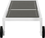 Nizuc Adjustable Sun Chaise Lounge Chair - Contemporary Outdoor Patio Aluminum Frame for Relaxation