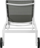 Nizuc Adjustable Sun Chaise Lounge Chair - Contemporary Outdoor Patio Aluminum Frame for Relaxation