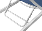 Nizuc Adjustable Sun Chaise Lounge Chair - Contemporary Outdoor Patio Aluminum Frame for Relaxation
