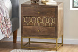 VARIN 17" Rustic Modern Nightstand