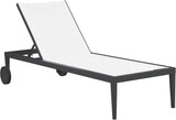Nizuc Adjustable Sun Chaise Lounge Chair - Contemporary Outdoor Patio Aluminum Frame for Relaxation