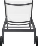 Nizuc Adjustable Sun Chaise Lounge Chair - Contemporary Outdoor Patio Aluminum Frame for Relaxation