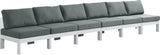 Nizuc Modular Outdoor Sofa - Stylish Waterproof Fabric, Durable Aluminum Frame, Perfect for Gatherings