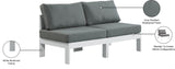 Nizuc Modular Outdoor Sofa - Stylish Waterproof Fabric, Durable Aluminum Frame, Perfect for Gatherings