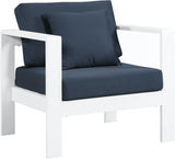 Nizuc Contemporary Outdoor Patio Arm Chair - Stylish Waterproof Fabric & Sturdy Aluminum Frame