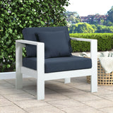 Nizuc Contemporary Outdoor Patio Arm Chair - Stylish Waterproof Fabric & Sturdy Aluminum Frame