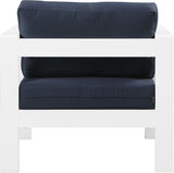 Nizuc Contemporary Outdoor Patio Arm Chair - Stylish Waterproof Fabric & Sturdy Aluminum Frame