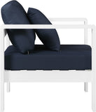 Nizuc Contemporary Outdoor Patio Arm Chair - Stylish Waterproof Fabric & Sturdy Aluminum Frame