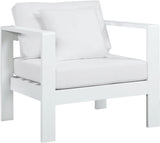 Nizuc Contemporary Outdoor Patio Arm Chair - Stylish Waterproof Fabric & Sturdy Aluminum Frame