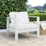 Nizuc Contemporary Outdoor Patio Arm Chair - Stylish Waterproof Fabric & Sturdy Aluminum Frame
