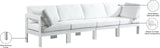 Nizuc Contemporary Outdoor Modular Sofa with Waterproof Fabric and Sturdy Aluminum Frame Design