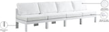 Nizuc Contemporary Outdoor Modular Sofa with Waterproof Fabric and Sturdy Aluminum Frame Design