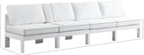 Nizuc Contemporary Outdoor Modular Sofa with Waterproof Fabric and Sturdy Aluminum Frame Design