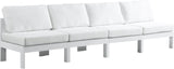 Nizuc Contemporary Outdoor Modular Sofa with Waterproof Fabric and Sturdy Aluminum Frame Design