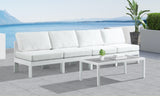 Nizuc Contemporary Outdoor Modular Sofa with Waterproof Fabric and Sturdy Aluminum Frame Design