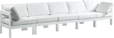 Nizuc Contemporary Outdoor Modular Sofa with Waterproof Fabric and Sturdy Aluminum Frame Design