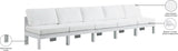Nizuc Contemporary Outdoor Modular Sofa with Waterproof Fabric and Sturdy Aluminum Frame Design