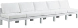 Nizuc Contemporary Outdoor Modular Sofa with Waterproof Fabric and Sturdy Aluminum Frame Design