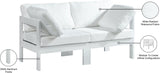 Nizuc Contemporary Outdoor Modular Sofa with Waterproof Fabric and Sturdy Aluminum Frame Design