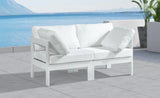 Nizuc Contemporary Outdoor Modular Sofa with Waterproof Fabric and Sturdy Aluminum Frame Design
