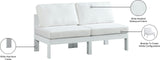 Nizuc Contemporary Outdoor Modular Sofa with Waterproof Fabric and Sturdy Aluminum Frame Design