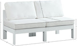 Nizuc Contemporary Outdoor Modular Sofa with Waterproof Fabric and Sturdy Aluminum Frame Design