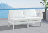 Nizuc Contemporary Outdoor Modular Sofa with Waterproof Fabric and Sturdy Aluminum Frame Design