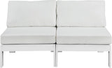 Nizuc Contemporary Outdoor Modular Sofa with Waterproof Fabric and Sturdy Aluminum Frame Design