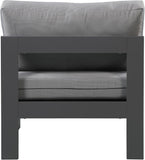 Nizuc Contemporary Outdoor Modular Patio Chair with Durable Waterproof Fabric for All-Weather Use