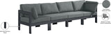 Nizuc Modular Outdoor Sofa - Stylish Waterproof Fabric, Durable Aluminum Frame, Perfect for Gatherings