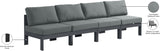Nizuc Modular Outdoor Sofa - Stylish Waterproof Fabric, Durable Aluminum Frame, Perfect for Gatherings