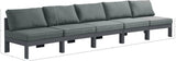 Nizuc Modular Outdoor Sofa - Stylish Waterproof Fabric, Durable Aluminum Frame, Perfect for Gatherings