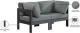 Nizuc Modular Outdoor Sofa - Stylish Waterproof Fabric, Durable Aluminum Frame, Perfect for Gatherings