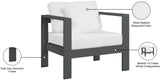 Nizuc Contemporary Outdoor Patio Arm Chair - Stylish Waterproof Fabric & Sturdy Aluminum Frame