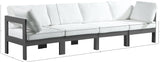 Nizuc Contemporary Outdoor Modular Sofa with Waterproof Fabric and Sturdy Aluminum Frame Design