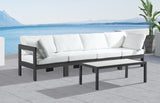 Nizuc Contemporary Outdoor Modular Sofa with Waterproof Fabric and Sturdy Aluminum Frame Design