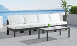 Nizuc Contemporary Outdoor Modular Sofa with Waterproof Fabric and Sturdy Aluminum Frame Design