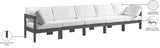Nizuc Contemporary Outdoor Modular Sofa with Waterproof Fabric and Sturdy Aluminum Frame Design