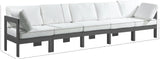 Nizuc Contemporary Outdoor Modular Sofa with Waterproof Fabric and Sturdy Aluminum Frame Design