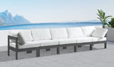 Nizuc Contemporary Outdoor Modular Sofa with Waterproof Fabric and Sturdy Aluminum Frame Design