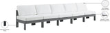 Nizuc Contemporary Outdoor Modular Sofa with Waterproof Fabric and Sturdy Aluminum Frame Design