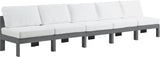Nizuc Contemporary Outdoor Modular Sofa with Waterproof Fabric and Sturdy Aluminum Frame Design