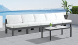 Nizuc Contemporary Outdoor Modular Sofa with Waterproof Fabric and Sturdy Aluminum Frame Design