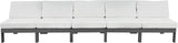 Nizuc Contemporary Outdoor Modular Sofa with Waterproof Fabric and Sturdy Aluminum Frame Design
