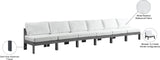 Nizuc Contemporary Outdoor Modular Sofa with Waterproof Fabric and Sturdy Aluminum Frame Design
