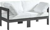 Nizuc Contemporary Outdoor Modular Sofa with Waterproof Fabric and Sturdy Aluminum Frame Design