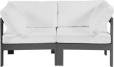 Nizuc Contemporary Outdoor Modular Sofa with Waterproof Fabric and Sturdy Aluminum Frame Design