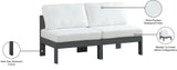 Nizuc Contemporary Outdoor Modular Sofa with Waterproof Fabric and Sturdy Aluminum Frame Design